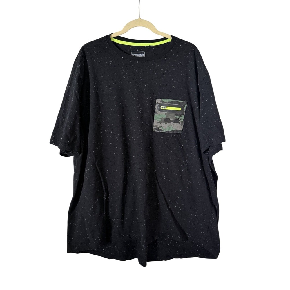 PX Premium Xpression Men's 3XL Speckled Marled Black T-shirt | SKU 0229